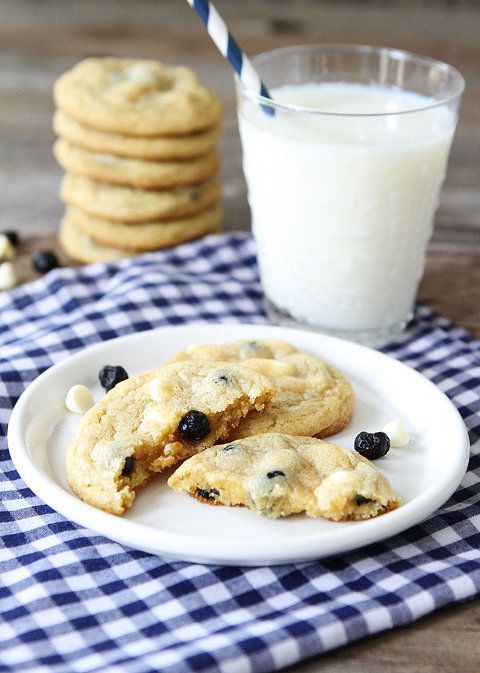 Lemon Blueberry Pudding Cookies