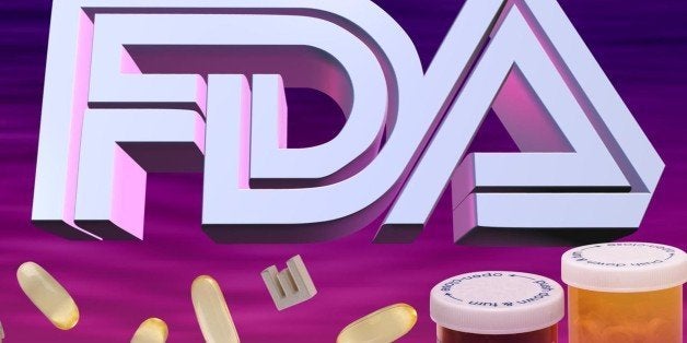 USA - 2001: 3 col. x 5 inches/164x127 mm/558x432 pixels Kurt Strazdins color illustration of the initials 'FDA' along with p