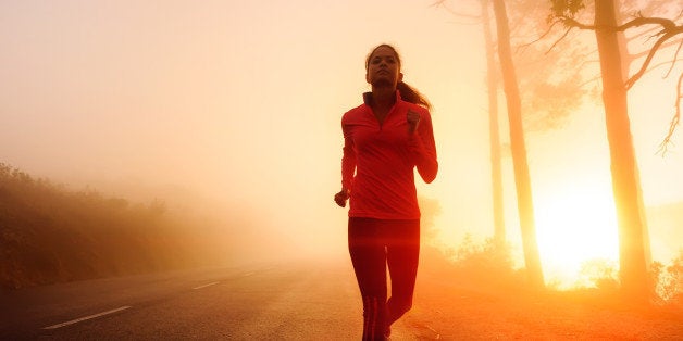 healthy running runner woman...