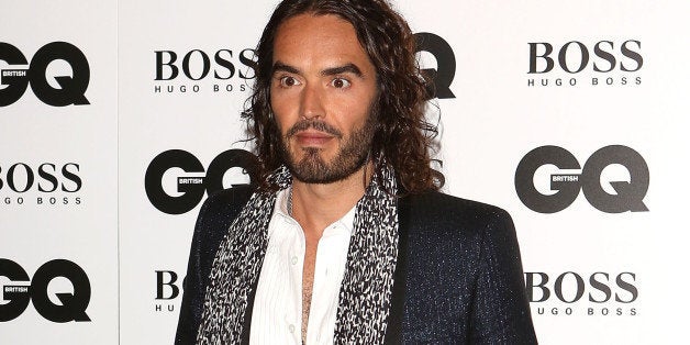 LONDON, ENGLAND - SEPTEMBER 03: Russell Brand attends the GQ Men of the Year awards at The Royal Opera House on September 3, 2013 in London, England. (Photo by Tim P. Whitby/Getty Images)