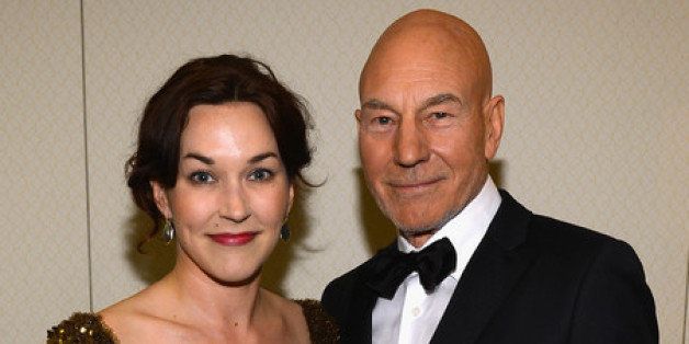 WASHINGTON, DC - APRIL 27: Sunny Ozell and Patrick Stewart attend the TIME/CNN/PEOPLE/FORTUNE Pre-Dinner Cocktail Reception at Washington Hilton on April 27, 2013 in Washington, DC. (Photo by Larry Busacca/Getty Images for Time, Inc)