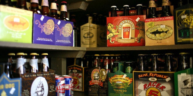 SAN FRANCISCO - MAY 20: Six packs and single bottles of beer are displayed on a shelf at the City Beer Store May 20, 2009 in San Francisco, California. Federal lawmakers are considering an increase on tax paid for beer, wine, liquor and sugary sodas to help fund health insurance for an estimated 50 million uninsured Americans. Under the proposal, taxes on beer would be increased by 48 cents a six-pack. (Photo by Justin Sullivan/Getty Images)