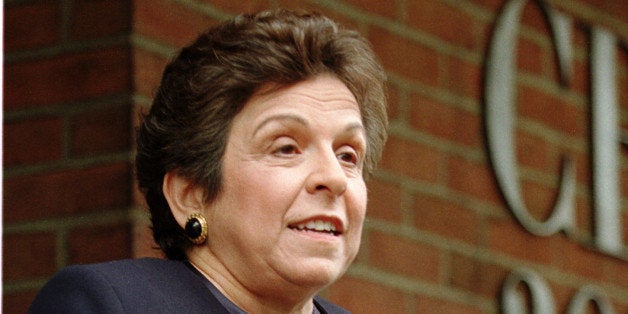 Secretary of HHS, Donna Shalala following her appearance on CBS's ''Face the Nation'' March 21, 1999 in Washington, DC. (photo by Karin Cooper)