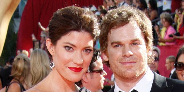 LOS ANGELES, CA - SEPTEMBER 20: (L-R) Actors Jennifer Carpenter and Michael C. Hall arrives at the 61st Primetime Emmy Awards held at the Nokia Theatre on September 20, 2009 in Los Angeles, California. (Photo by Dan MacMedan/WireImage)