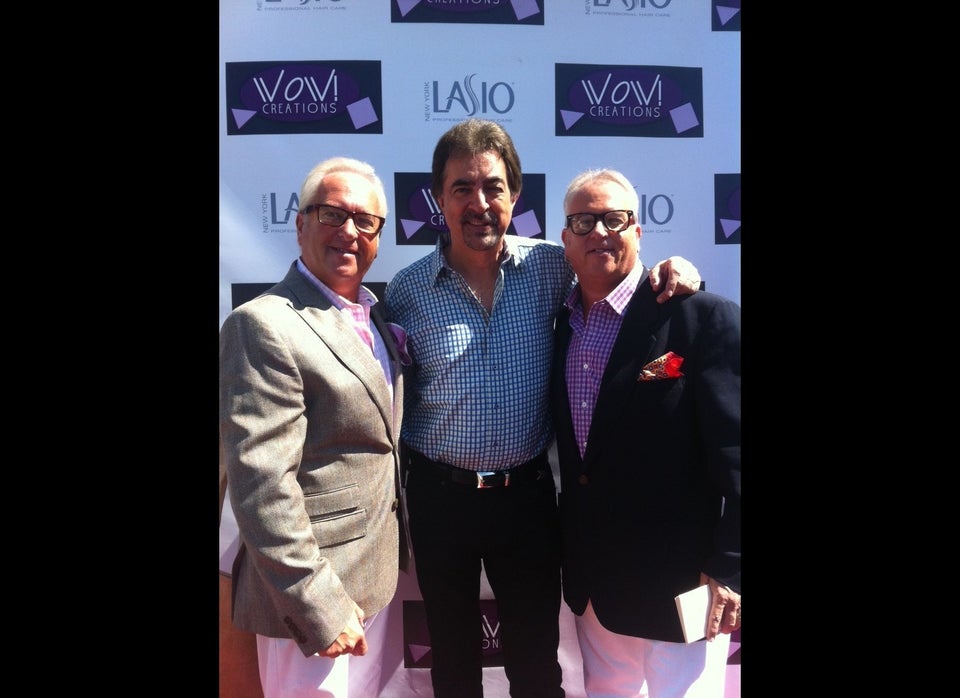 WOW Creations' Matt and Mark Harris flank Joe Mantegna