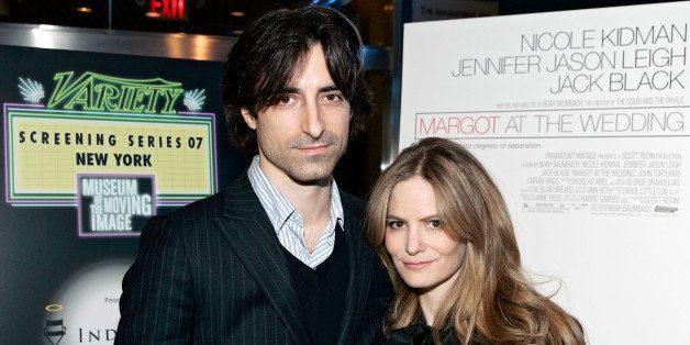 NEW YORK - NOVEMBER 12: Writer/Director Noah Baumbach and actress Jennifer Jason Leigh at the Variety/Moving Image Screening Series Presents 'Margot at the Wedding' event on November 12, 2007 at the Chelsea West cinemas in New York City. (Photo by Brian Ach/WireImage)