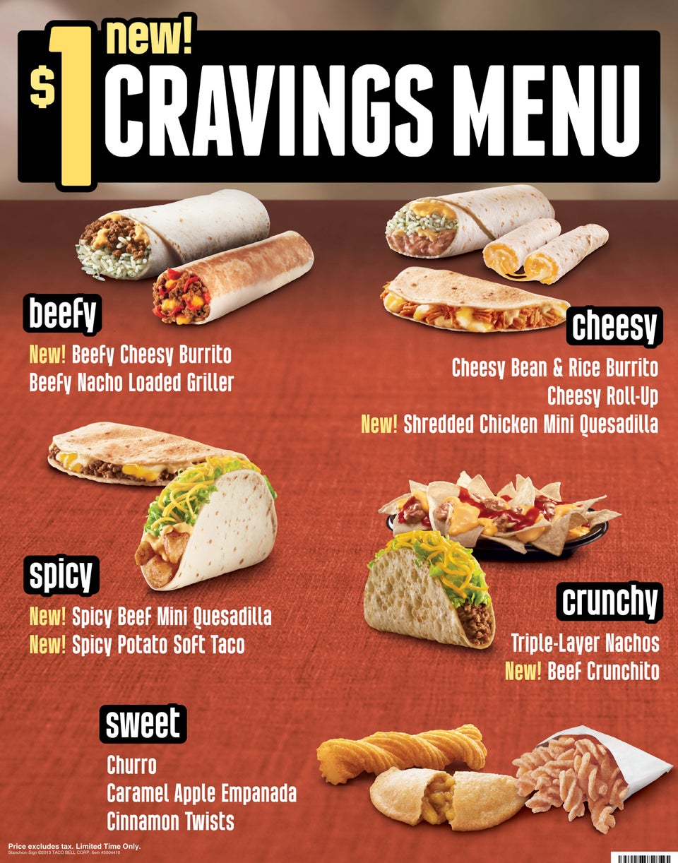 $1 Cravings Menu 1