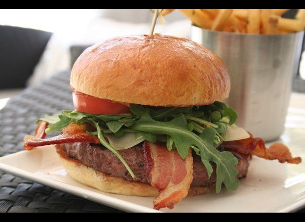 The Beverly Hilton Burger at The Beverly Hilton, Beverly Hills, Calif.