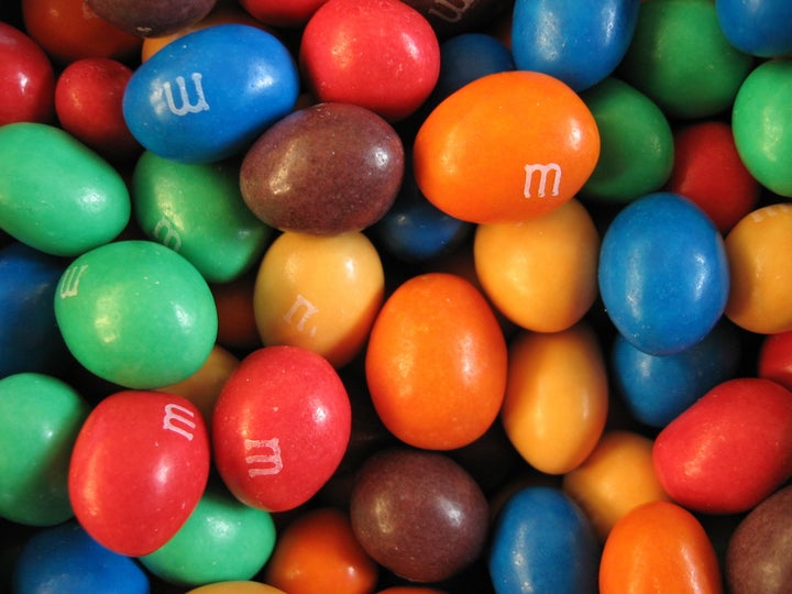 Fake M&M Bag Spill