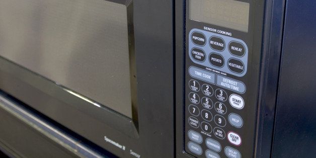 Appliance manufacturers are adding universal use design features such as controls in front and push buttons. This microwave features easy-to-read controls.. (Photo by John Mutrux/Kansas City Star/MCT via Getty Images)