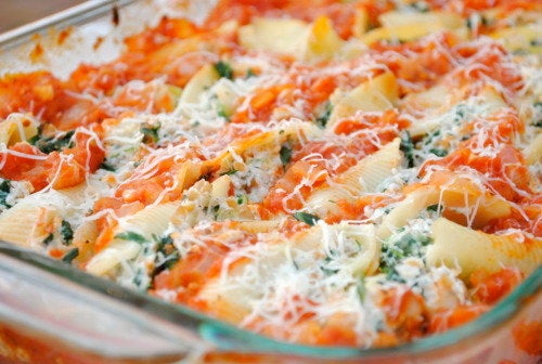 Prosciutto and Spinach Stuffed Shells