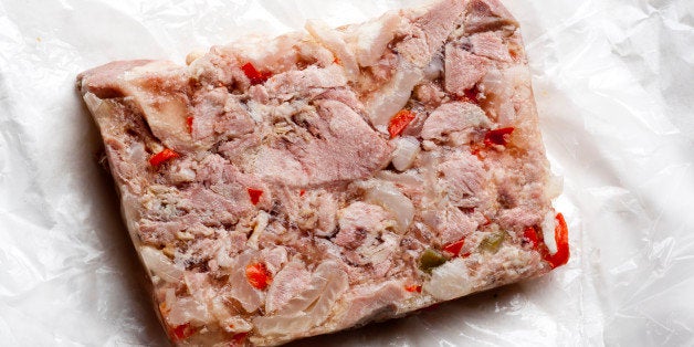 What is hog head cheese made of