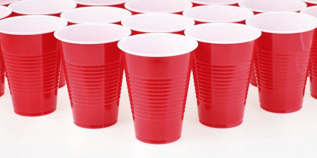 Giant Red Solo Cups For Playing Giant Beer Pong or Giant Flippy Cup