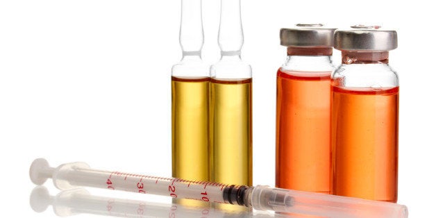 medical ampules and syringes ...