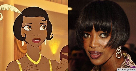 Princess Tiana and Naomi Campbell