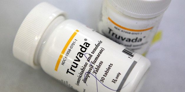 SAN ANSELMO, CA - NOVEMBER 23: Bottles of antiretroviral drug Truvada are displayed at Jack's Pharmacy on November 23, 2010 in San Anselmo, California. A study published by the New England Journal of Medicine showed that men who took the daily antiretroviral pill Truvada significantly reduced their risk of contracting HIV. (Photo Illustration by Justin Sullivan/Getty Images)