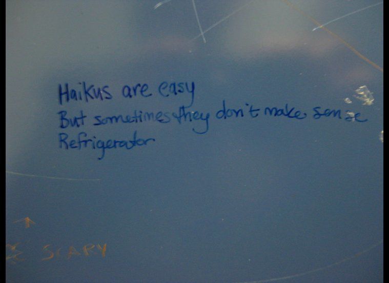 Refrigerator Haiku