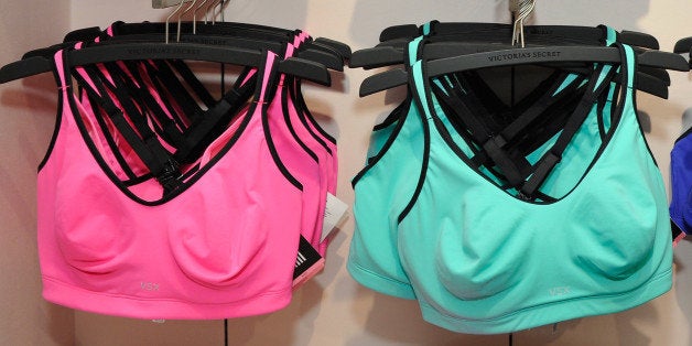 Victoria's Secret Pink Green Sports Bra Plain Sale