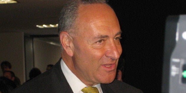 Sen. Chuck Schumer (D- N.Y.) outside the Sotomayor hearing