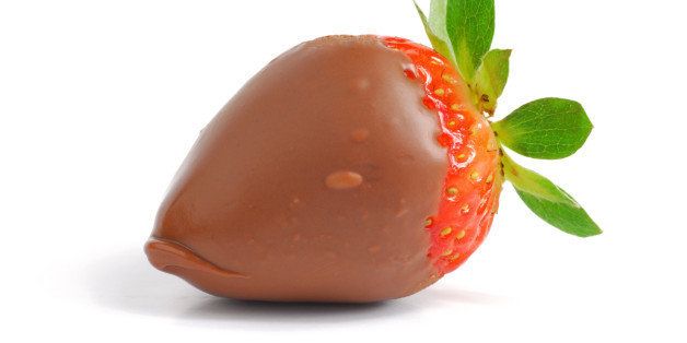 strawberry covered with...