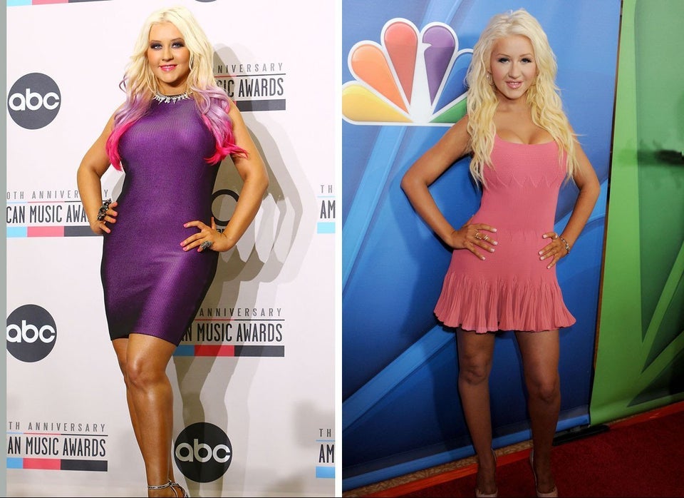 Christina Aguilera Shows Off New Skinny Figure (and Hot Pink Bra) on 'The  Voice' Finale