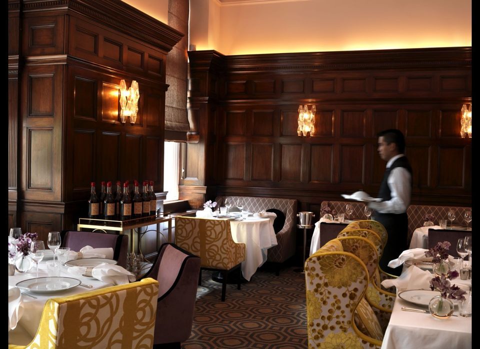 The dining room: The old Connaught prettily jazzed up
