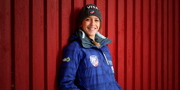 RAMSAU, AUSTRIA - DECEMBER 15: (FRANCE OUT) Jessica Jerome of the USA Women's Ski Jumping Team poses on December 15, 2012 in Ramsau, Austria. (Photo by Stanko Gruden/Agence Zoom/Getty Images)