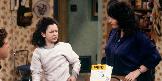 UNITED STATES - JANUARY 19: ROSEANNE - 'The Slice of Life' 3/7/89 Sara Gilbert, Rosanne Barr (Photo by ABC Photo Archives/ABC via Getty Images)