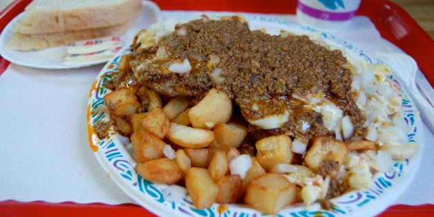 From Nick Tahou's, where the garbage plate was born.Why did I eat this? Because I hate my insides. Never doing that again.