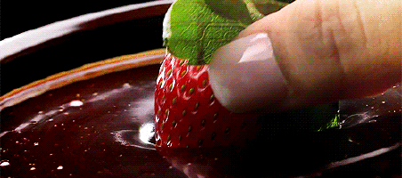 You can dip fruit into chocolate. 