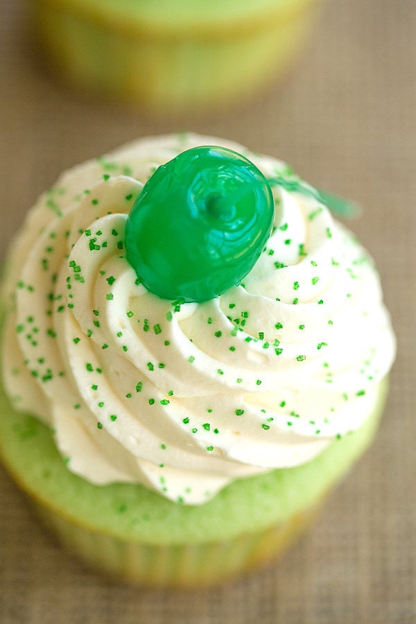 Shamrock Shake Cupcakes