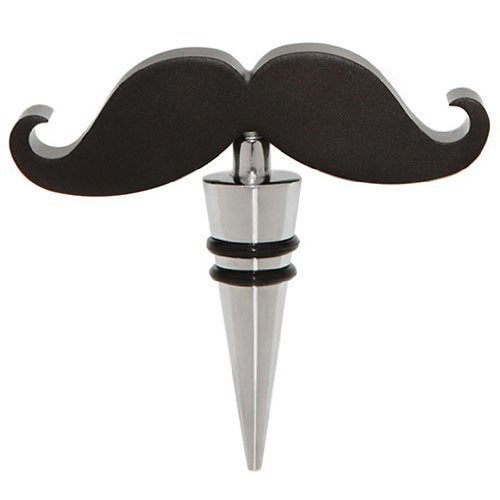 The Mustache Wine Bottle Stopper Says: