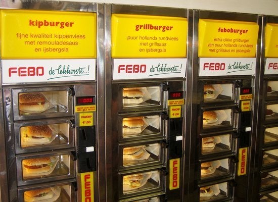 Burger Vending Machine In Netherlands