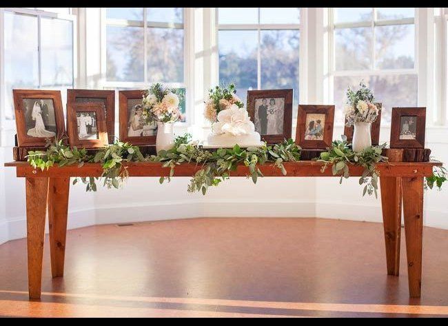 Set up a memory table at the reception with photos of family and friends who have passed away.