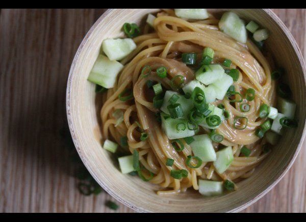 Brown Rice Noodles with Peanut Sauce