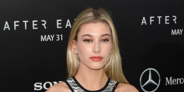 NEW YORK, NY - MAY 29: Hailey Baldwin attends the 'After Earth' New York Premiere at Ziegfeld Theater on May 29, 2013 in New York City. (Photo by Andrew H. Walker/Getty Images)