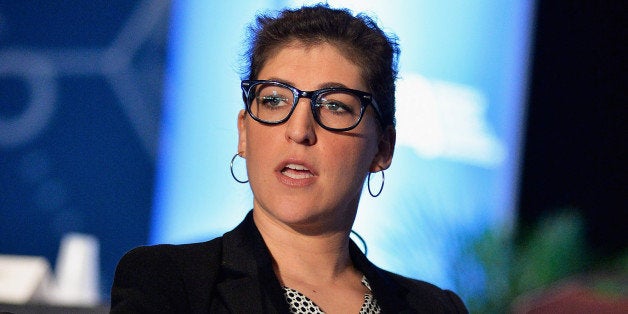 BOSTON, MA - APRIL 03: Mayim Bialik delivers the Keynote Address and answers questions at the 2014 National Science Teachers Association Annual Convention at Boston Convention & Exhibition Center on April 3, 2014 in Boston, Massachusetts. (Photo by Paul Marotta/Getty Images)