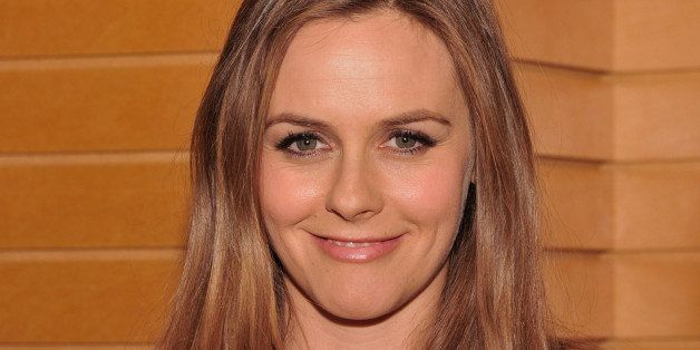 SANTA MONICA, CA - APRIL 17: Actress Alicia Silverstone signs copies of her new book 'The Kind Mama' at the Barnes & Noble 3rd Street Promenade on April 17, 2014 in Santa Monica, California. (Photo by John M. Heller/Getty Images)