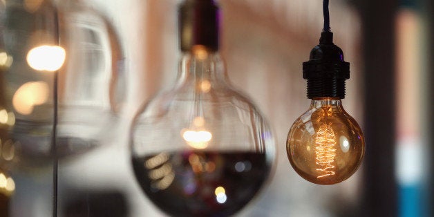 LONDON, UNITED KINGDOM - OCTOBER 17: Lightbulbs on display in an electrical retailer in Soho on October 17, 2013 in London, England. British Gas, who supply energy to almost eight million households in the UK, have announced price increases of at least 8.4% which will come into effect on November 23, 2013. (Photo by Oli Scarff/Getty Images)