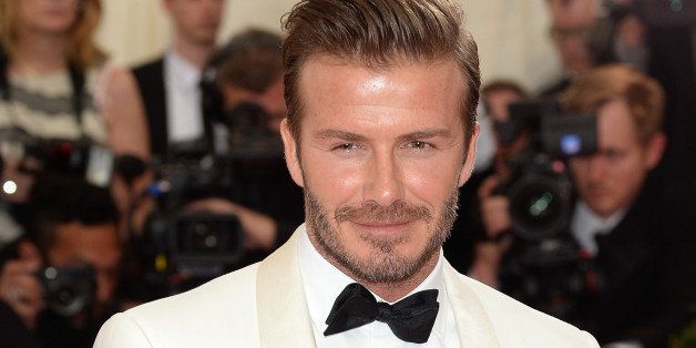 NEW YORK, NY - MAY 05: David Beckham attends the 'Charles James: Beyond Fashion' Costume Institute Gala at the Metropolitan Museum of Art on May 5, 2014 in New York City. (Photo by Jamie McCarthy/FilmMagic)