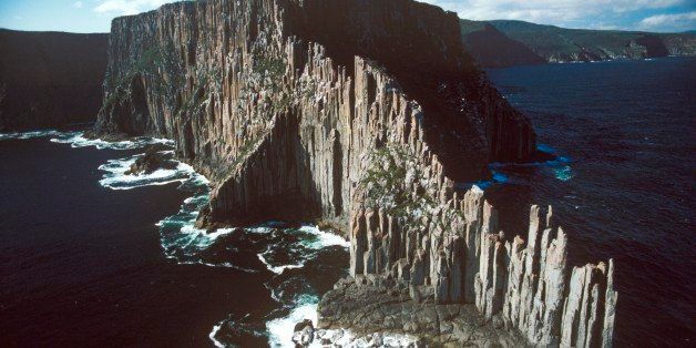 Cape Raoul: columnar dolerite, 175 million years old. Tasman Peninsula, Tasmania, Australia. (Photo by Auscape/UIG via Getty Images)