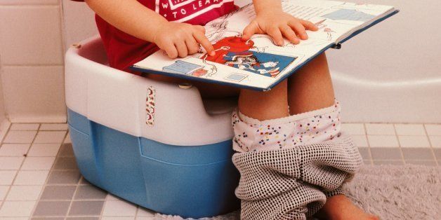 Toddler in Bathroom Potty Training. (Photo By Education Images/UIG via Getty images)