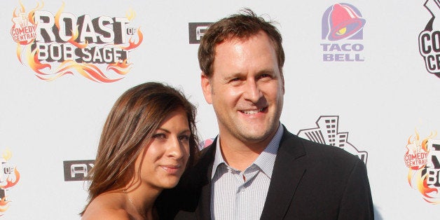 BURBANK, CA - AUGUST 03: Actor Dave Coulier (R) and Melissa Bring arrive to 'Comedy Central Roast Of Bob Saget' at the Warners Brothers Studio Lot on August 3, 2008 in Burbank, California. (Photo by Michael Buckner/Getty Images for Comedy Central)