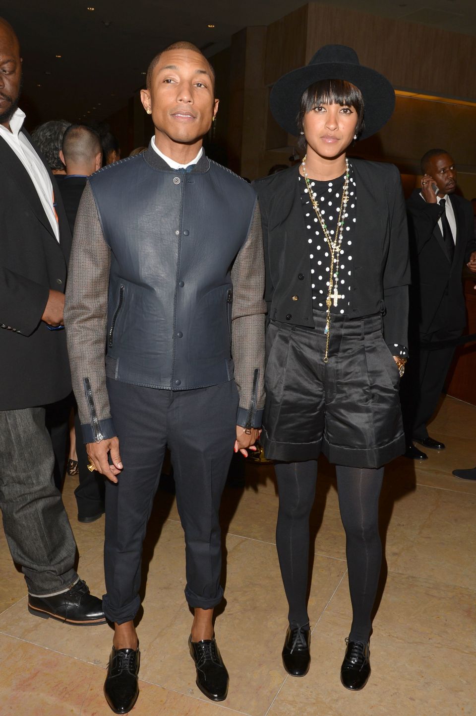Pharrell Williams joins wife Helen Lasichanh at launch of his