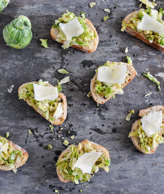 Brussels Sprouts Crostini