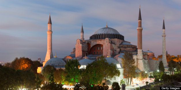 Hagia Sophia is a former Orthodox basilica, constructed between 532 and 537 by Byzantine Emperor Justinian. It remained the largest cathedral in the world for nearly 1000 years, until Seville Cathedral ws completed. Upon Ottoman conquest it was converted into a mosque, and is now a museum.