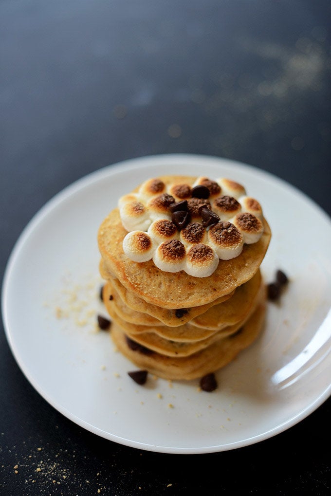 Vegan Smores Pancakes