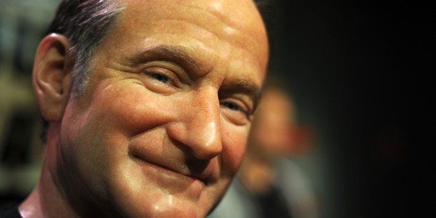 A wax figure of actor Robin Williams is seen at 'The celebrity Awards Hall' exhibition at Madame Tussauds in Hollywood, California, on February 25, 2010. Forty of the Madame Tussauds Hollywood figures are Oscar winners. AFP PHOTO / GABRIEL BOUYS (Photo credit should read GABRIEL BOUYS/AFP/Getty Images)