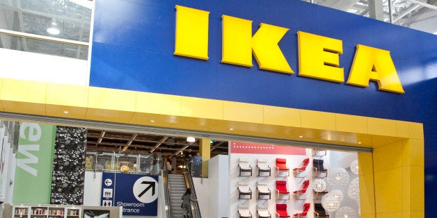 SYDNEY, AUSTRALIA - SEPTEMBER 1: (AUSTRALASIA & EUROPE OUT) A man walks past a Manland sign in an IKEA store, on September 1, 2011 in Sydney, Australia. A buzzer will alert women after 30 minutes that they have left someone in Manland, an IKEA creche for men. (Photo by Charles Brewer/Newspix via Getty Images)