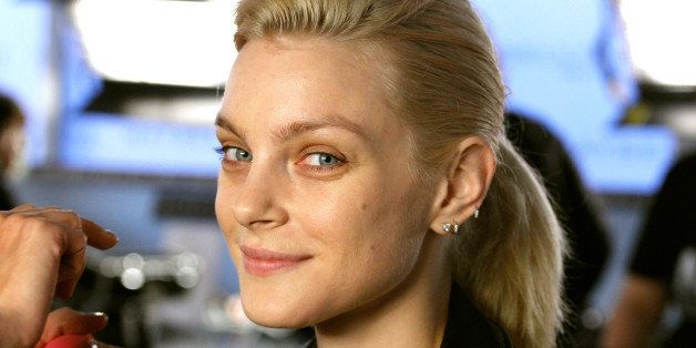 NEW YORK, NY - SEPTEMBER 07: Jessica Stam poses backstage at the Public School fashion show during Mercedes-Benz Fashion Week Spring 2015 at Milk Studios on September 7, 2014 in New York City. (Photo by Mireya Acierto/Getty Images)
